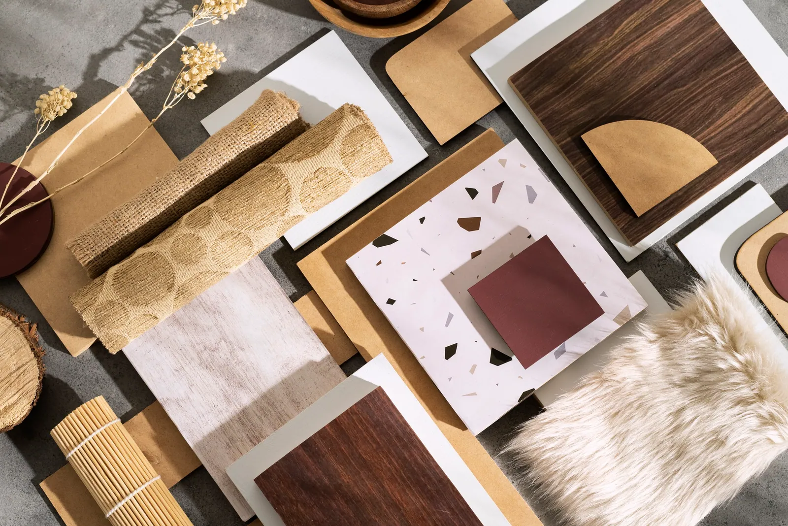 Material samples and textures
