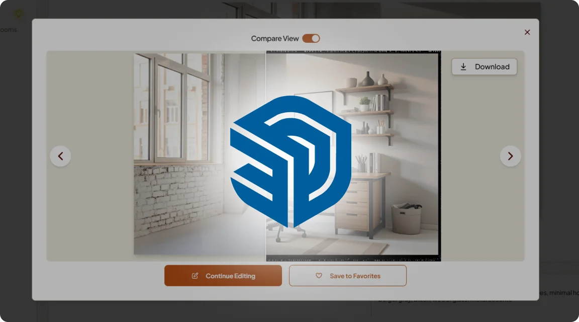 AI room design, Export with your favorite CAD tools