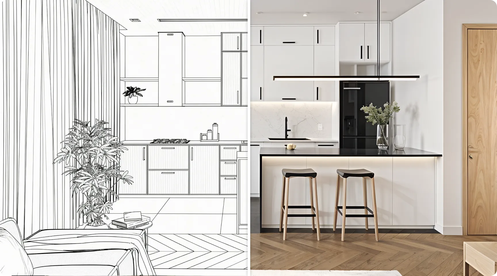 AI room design, Angebote schneller fertigstellen