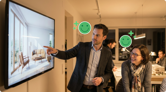 AI room design, Show clients what you mean