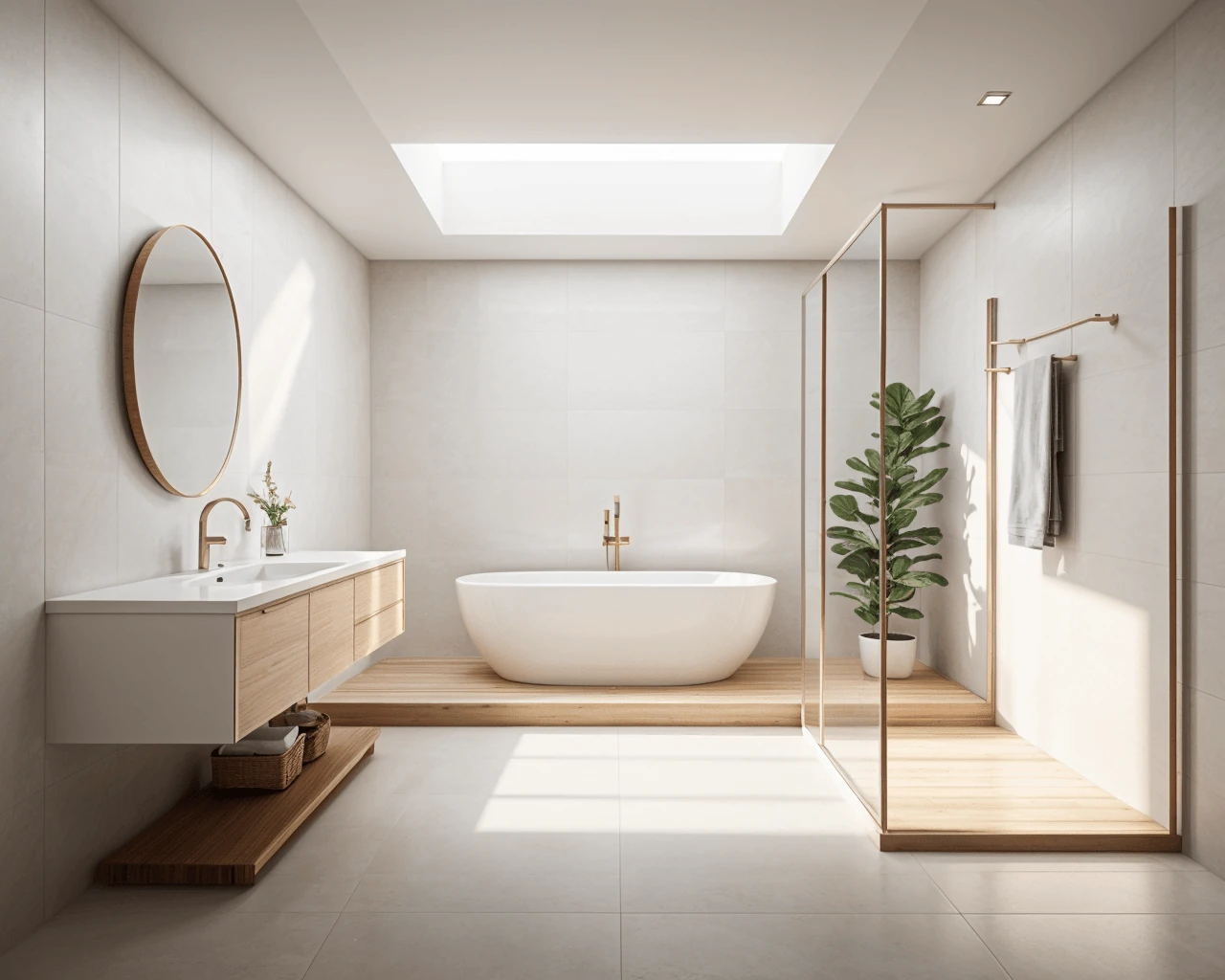 Japandi AI Bathroom Design