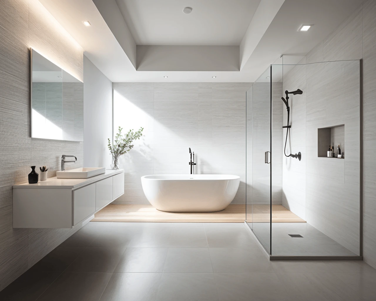 Minimal AI Bathroom Design