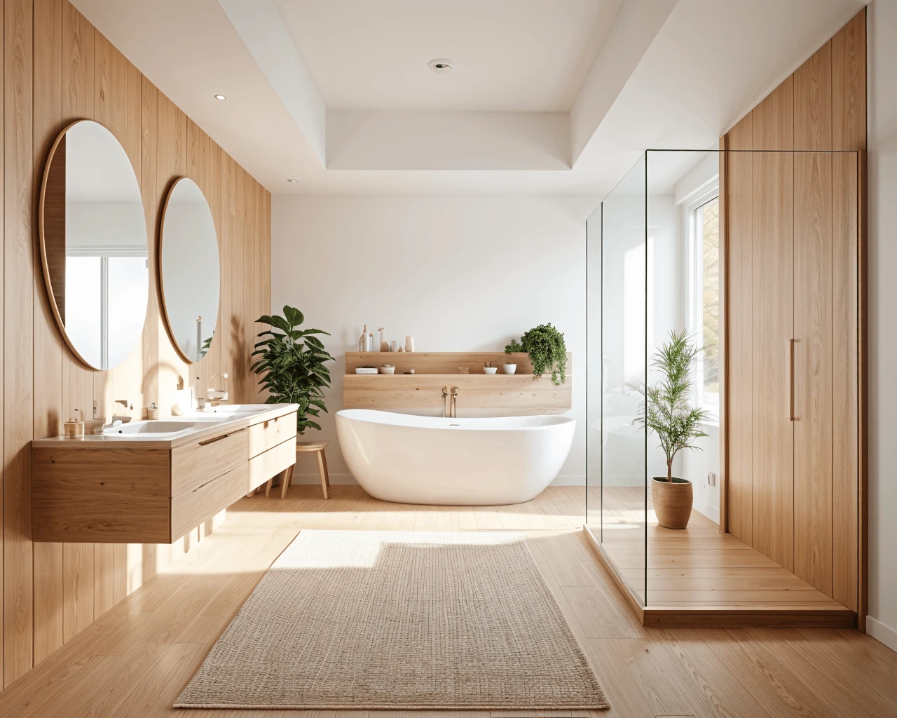 Scandinavian AI Bathroom Design