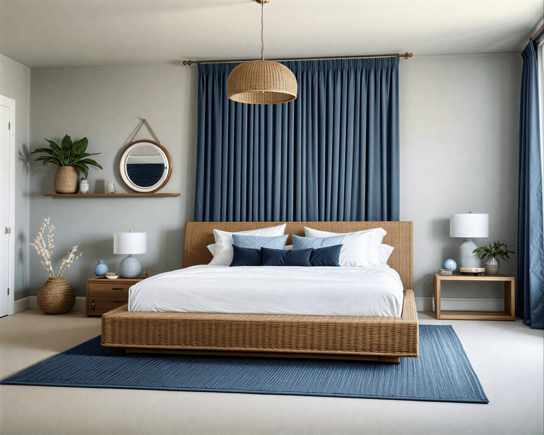 Coastal AI Bedroom Design