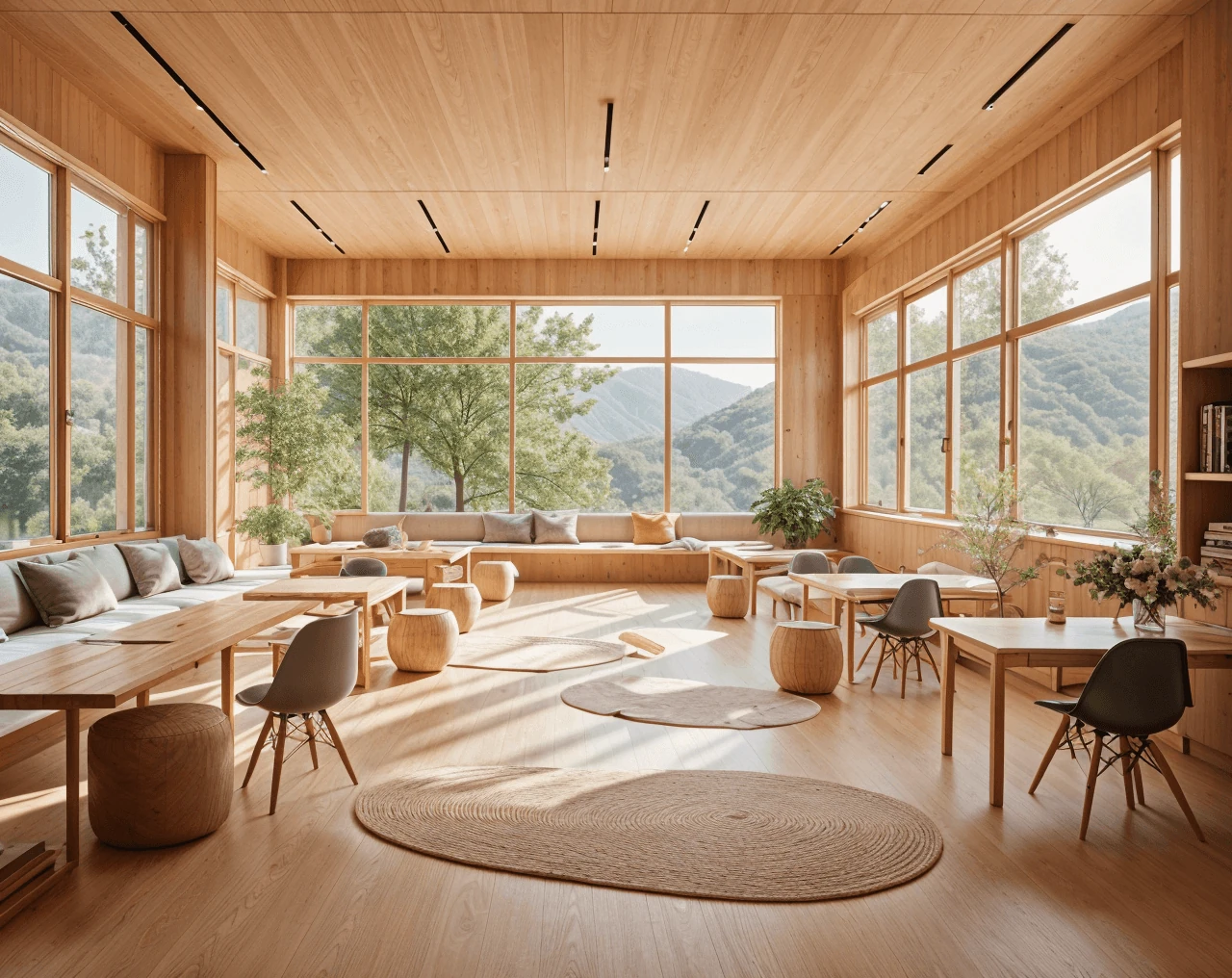 Japandi AI Classroom Design