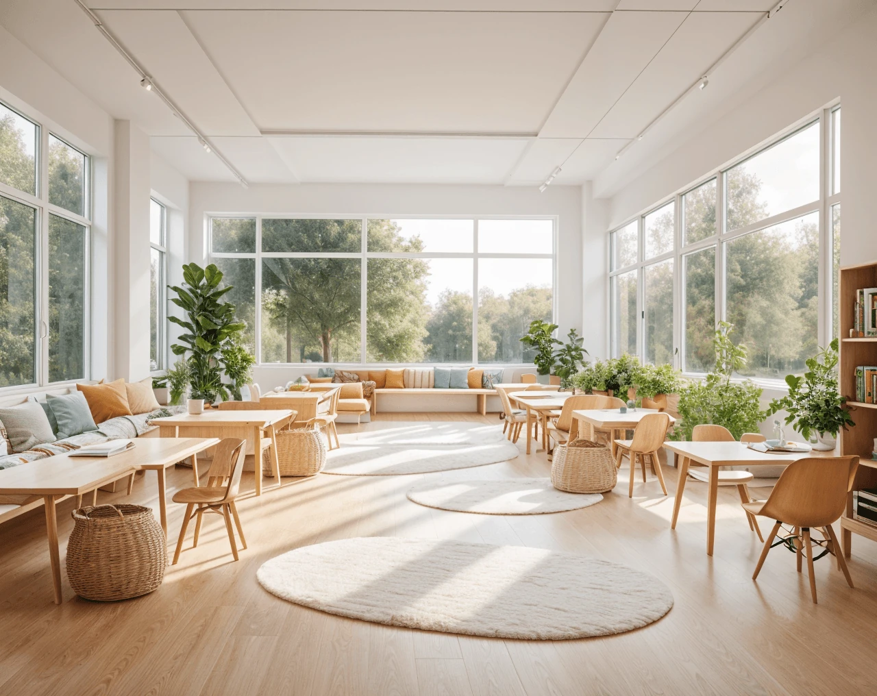 Scandinavian AI Classroom Design