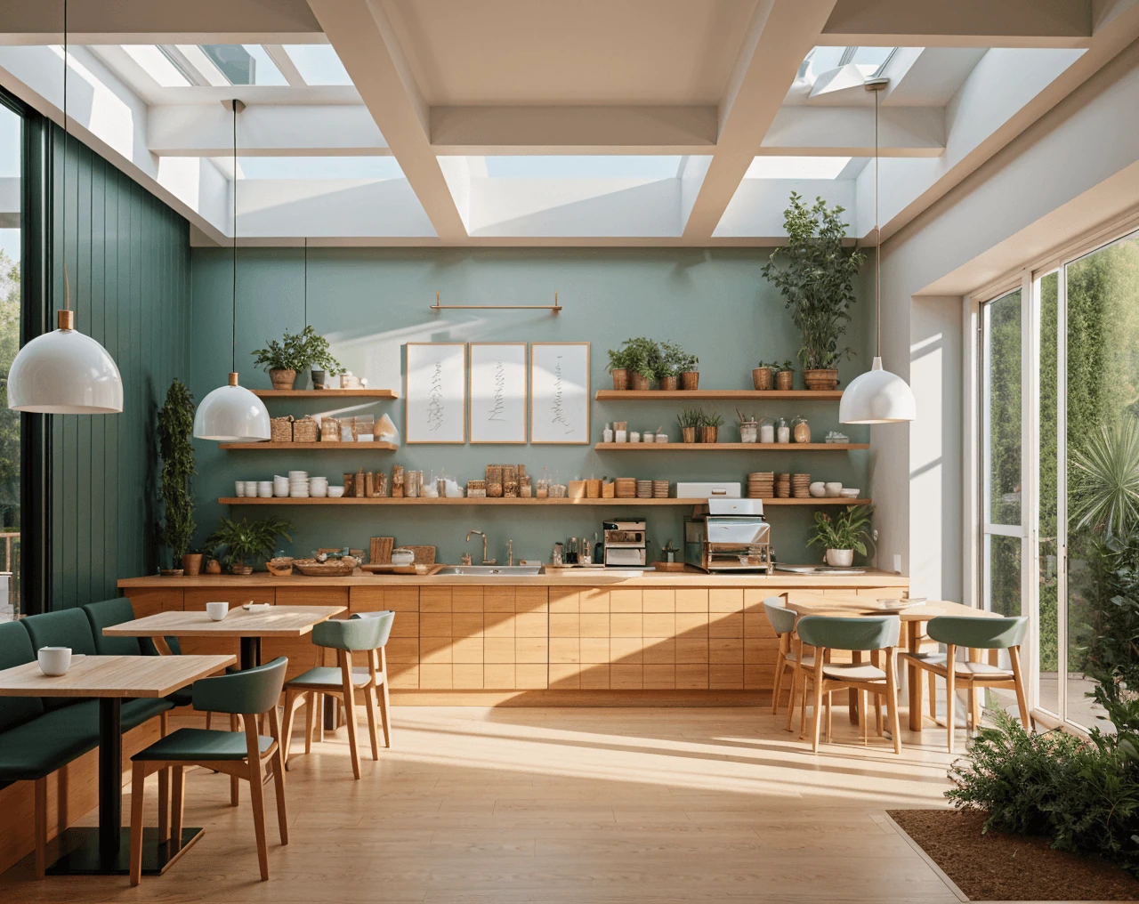 Minimal AI Coffee Shop Design