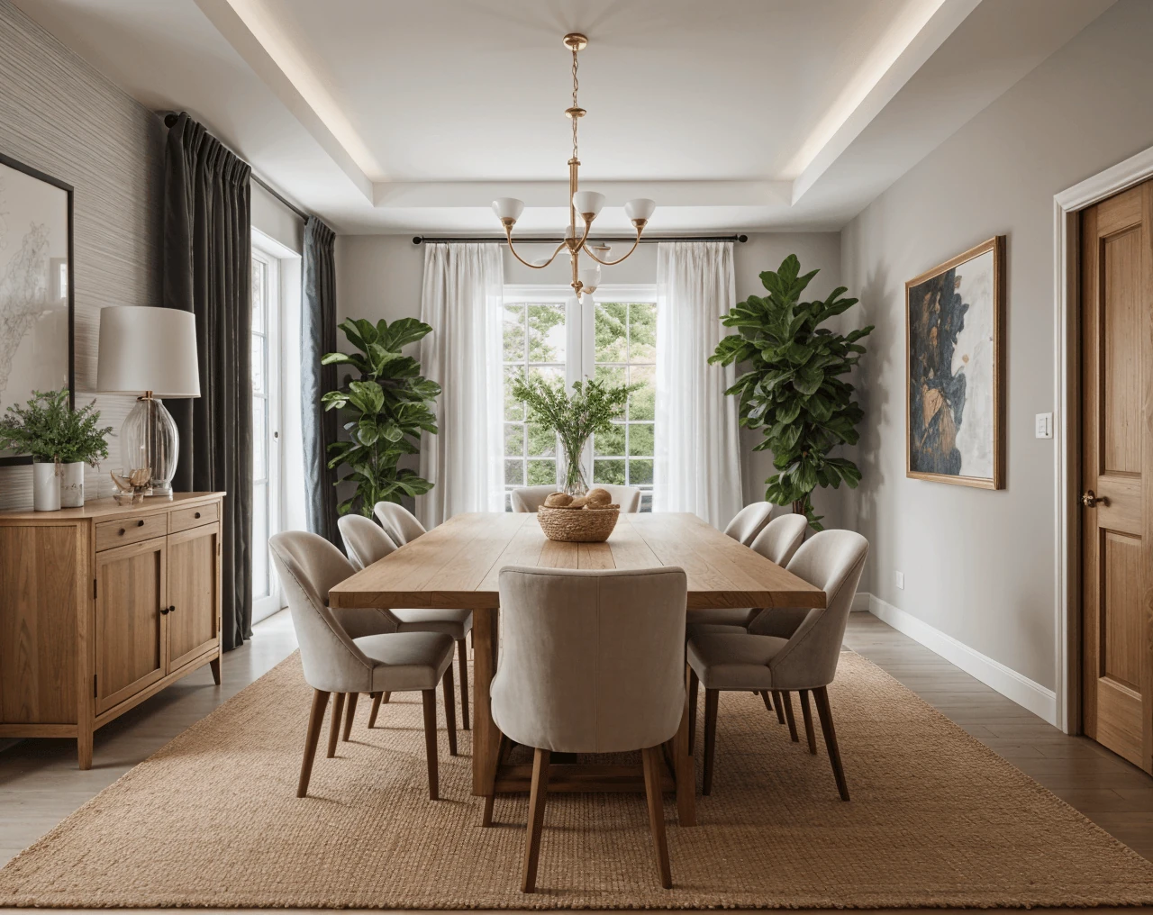 Minimal AI Dining Room Design