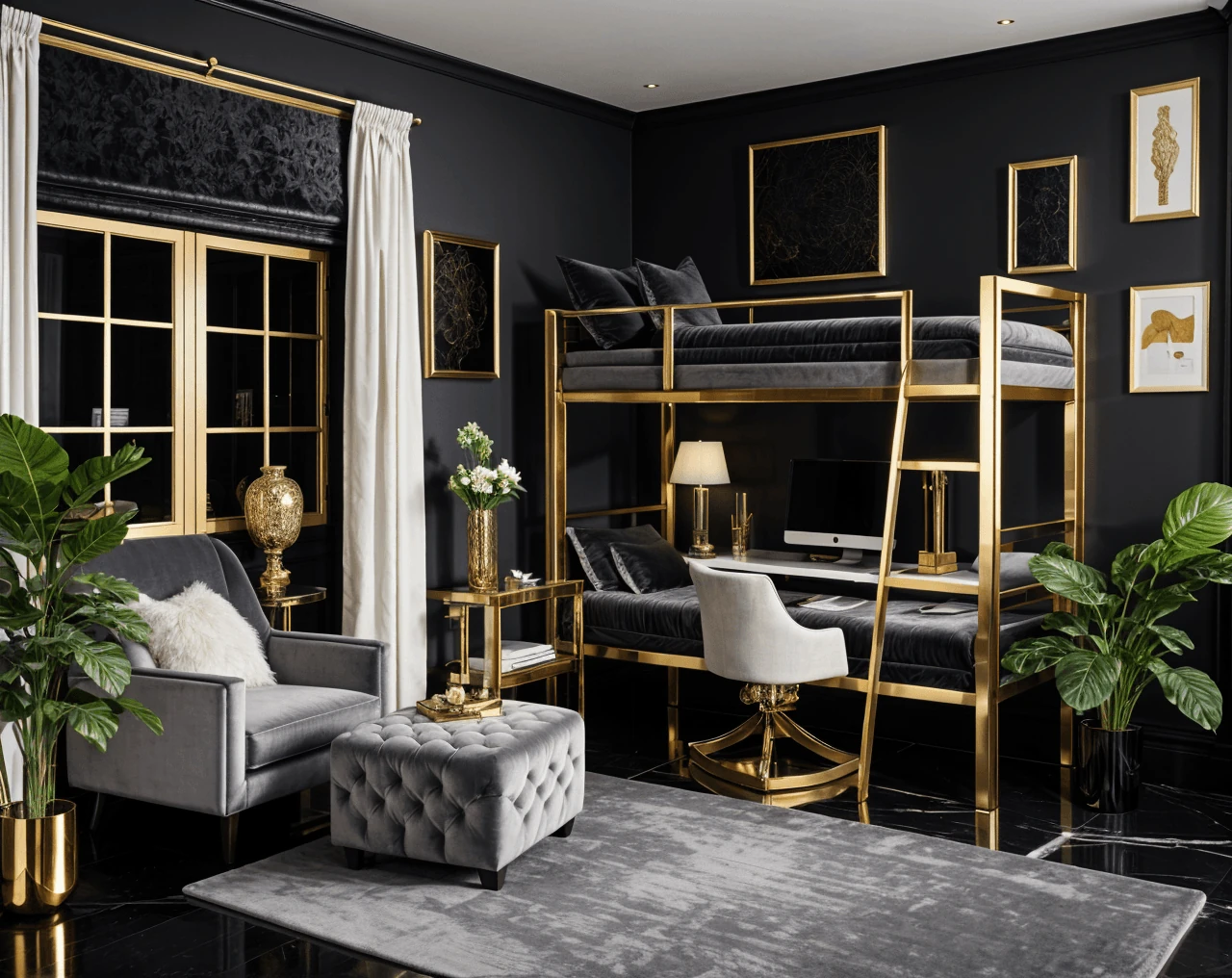 Luxury AI Dorm Room Design