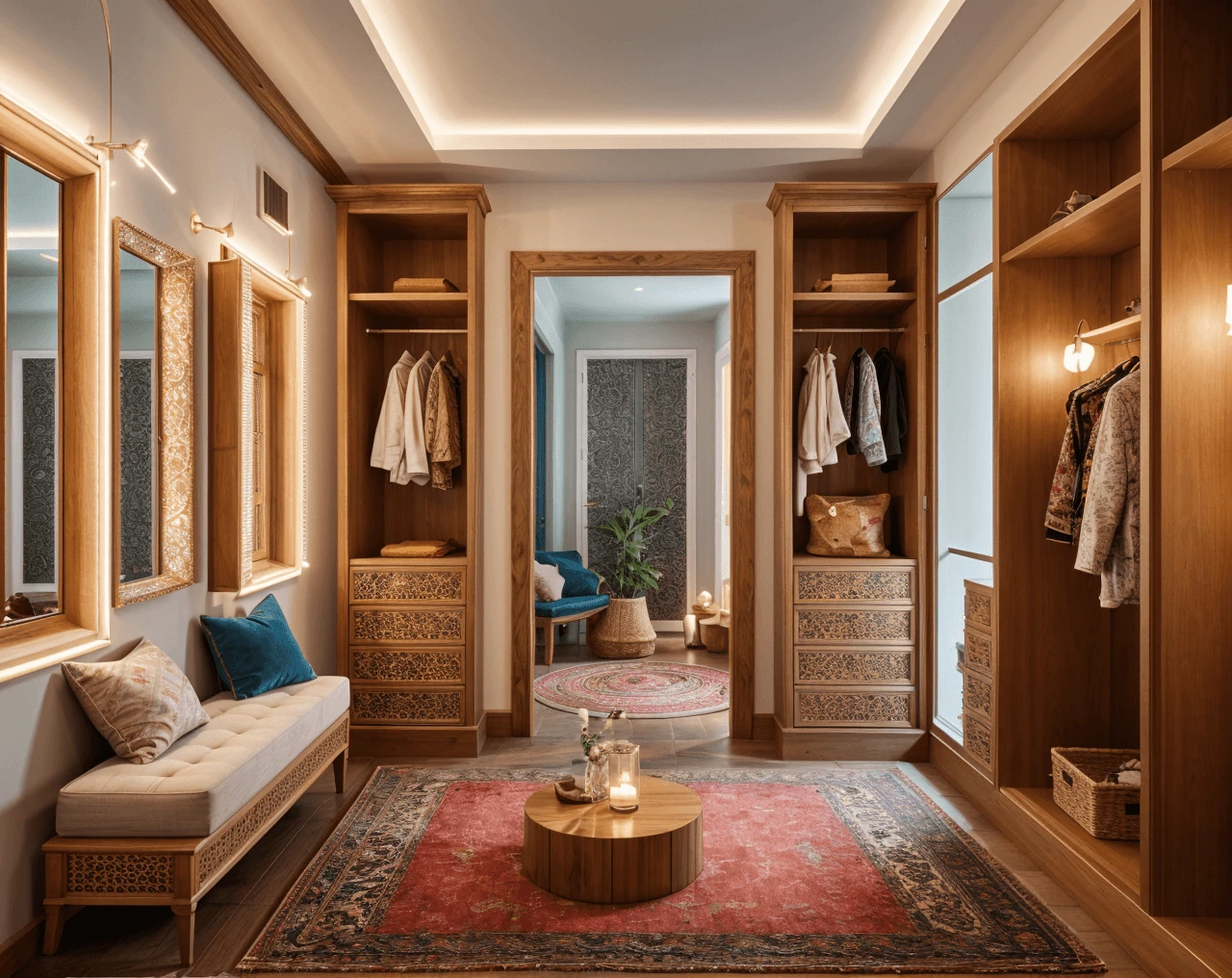 Bohemian AI Dressing Room Design