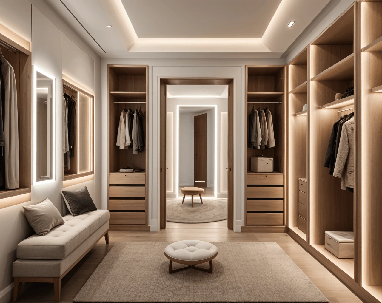 Minimal AI Dressing Room Design