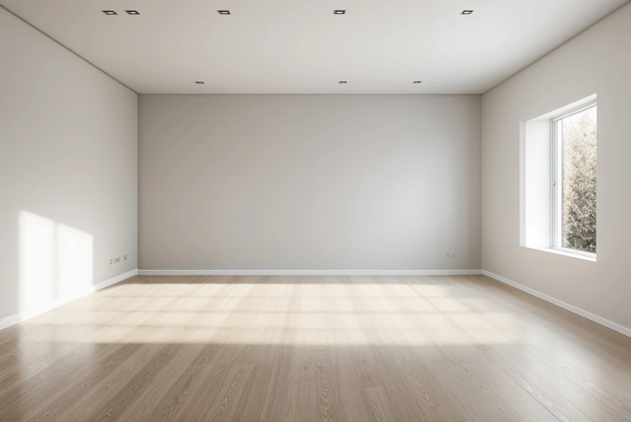 Minimal AI Empty Room Design