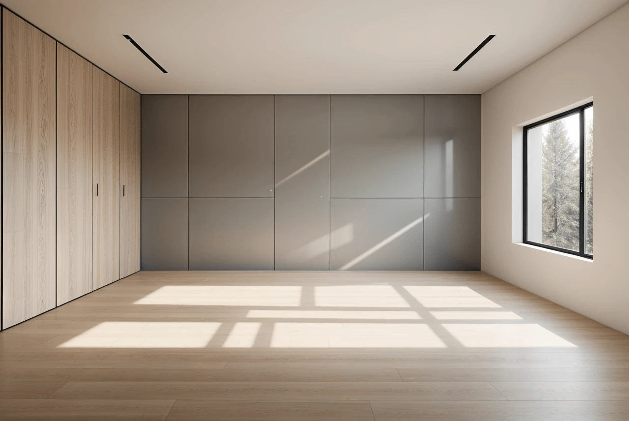 Modern AI Empty Room Design