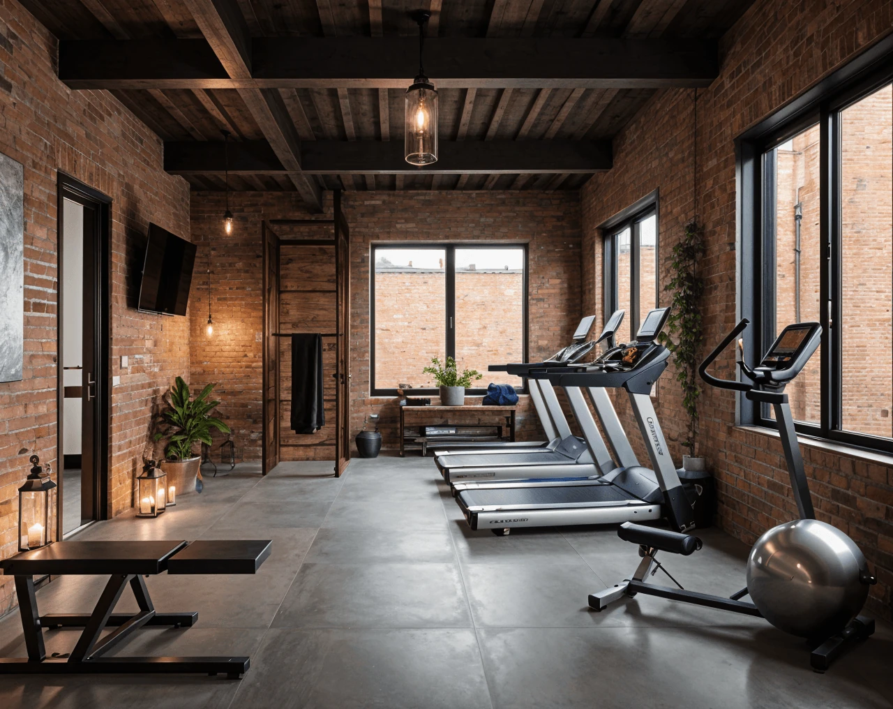 Industrial AI Home Gym Design