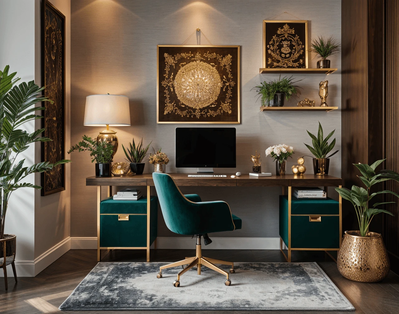 Luxury AI Home Office Design