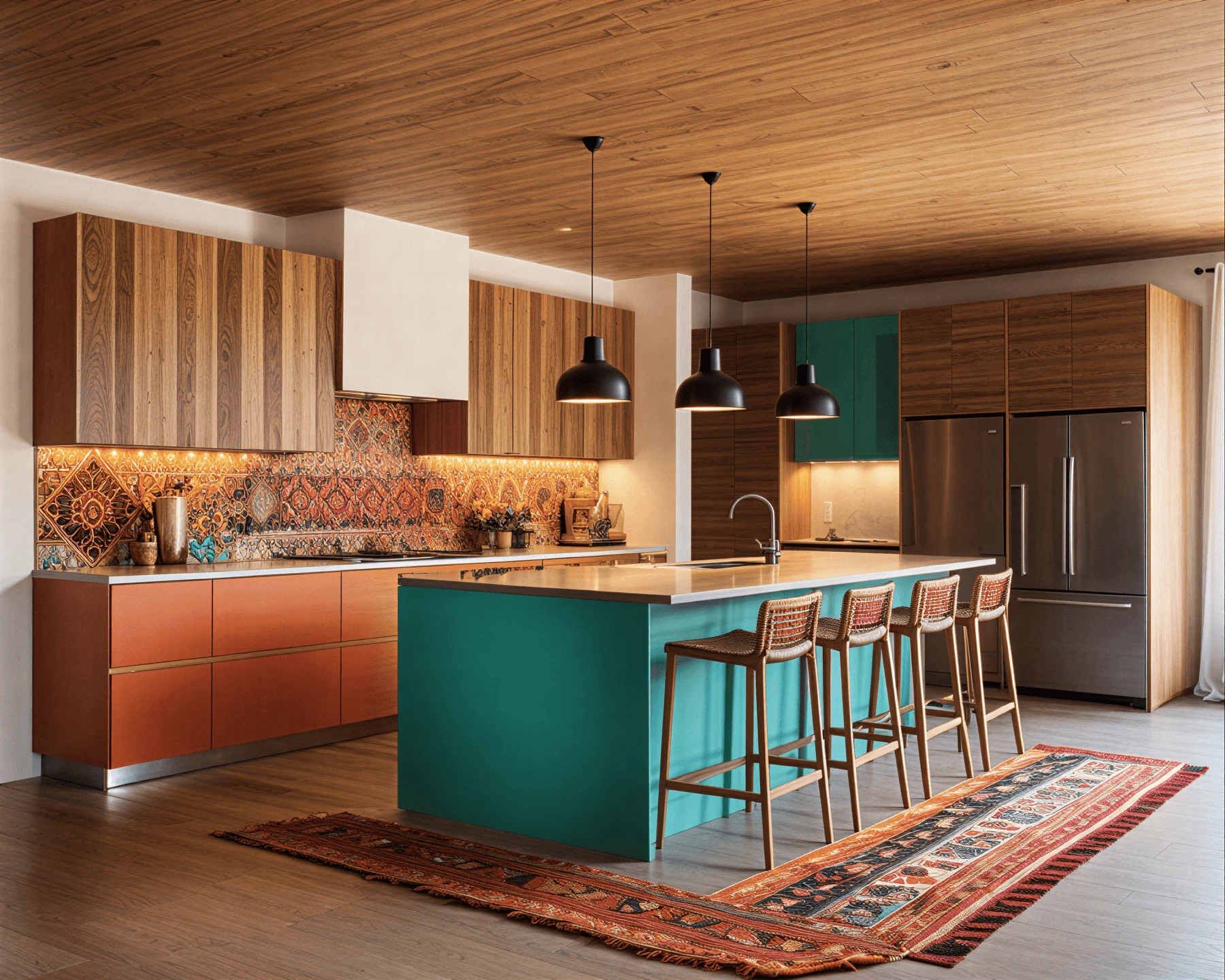 Bohemian AI Kitchen Design