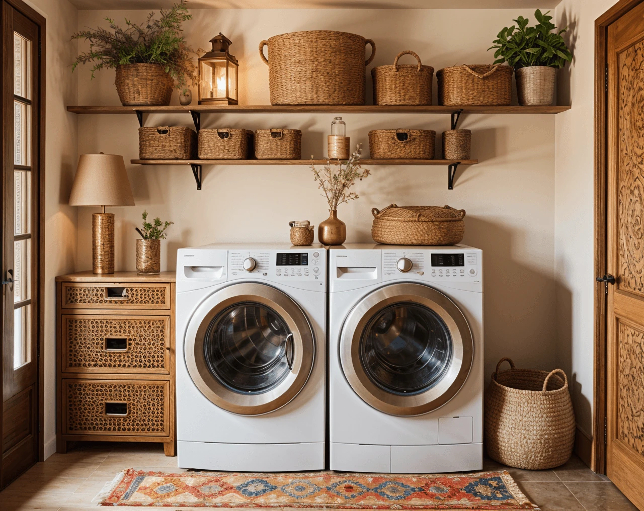 Bohemian AI Laundry Room Design