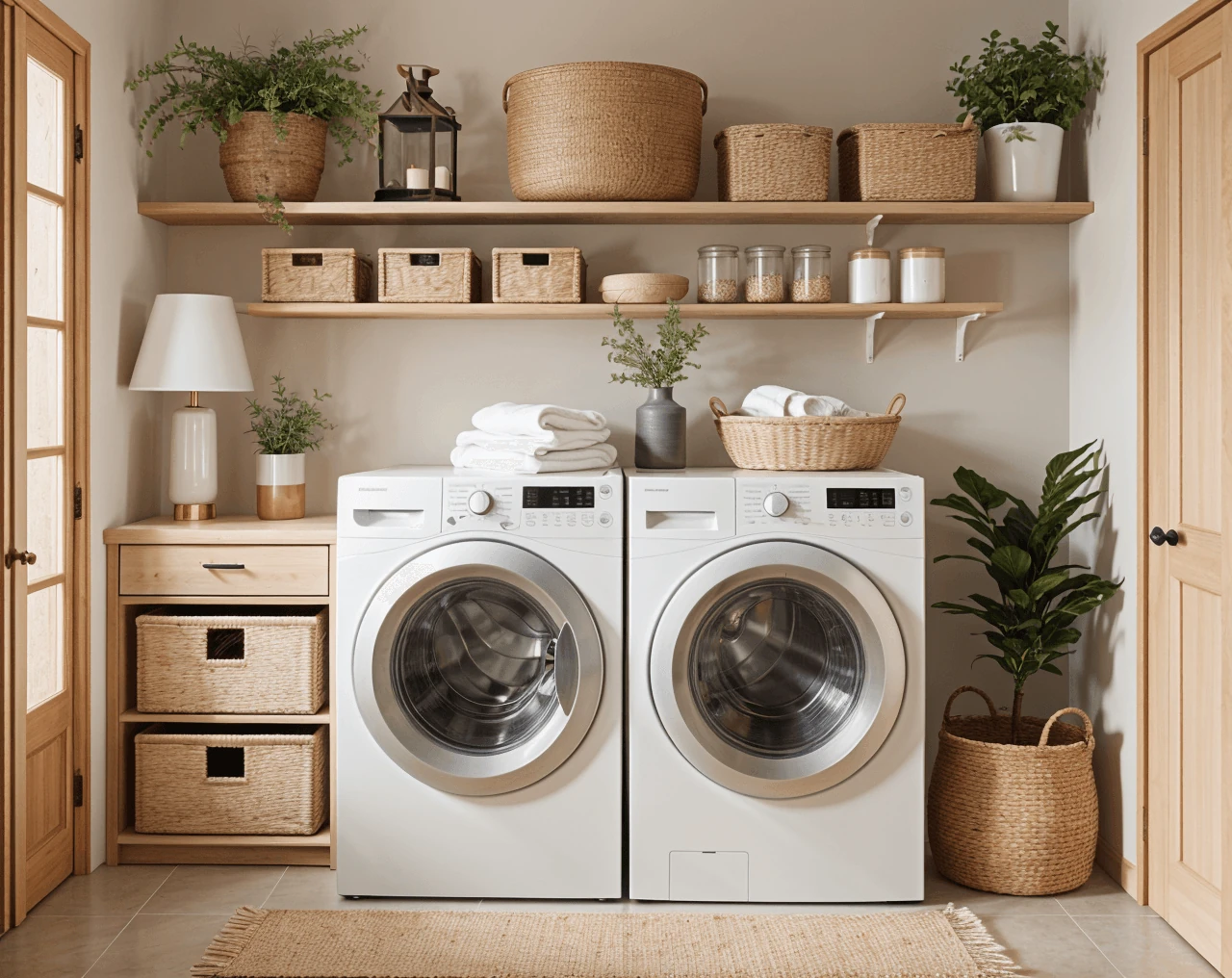 Japandi AI Laundry Room Design