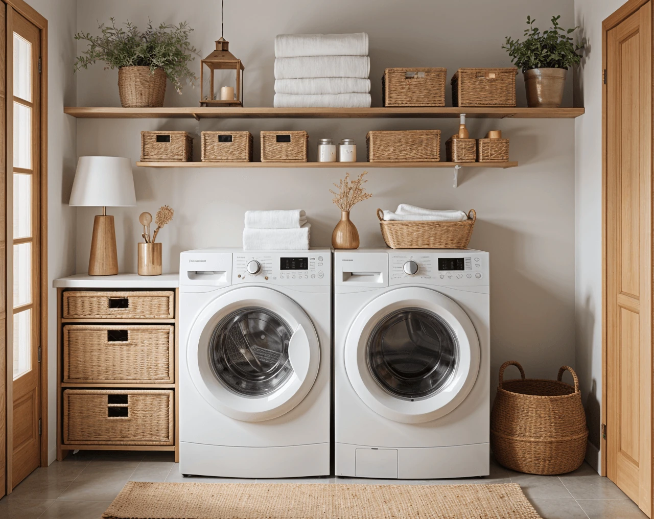 Minimal AI Laundry Room Design
