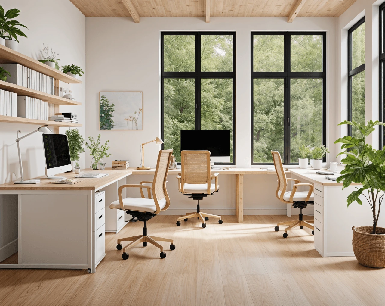 Japandi AI Office Design