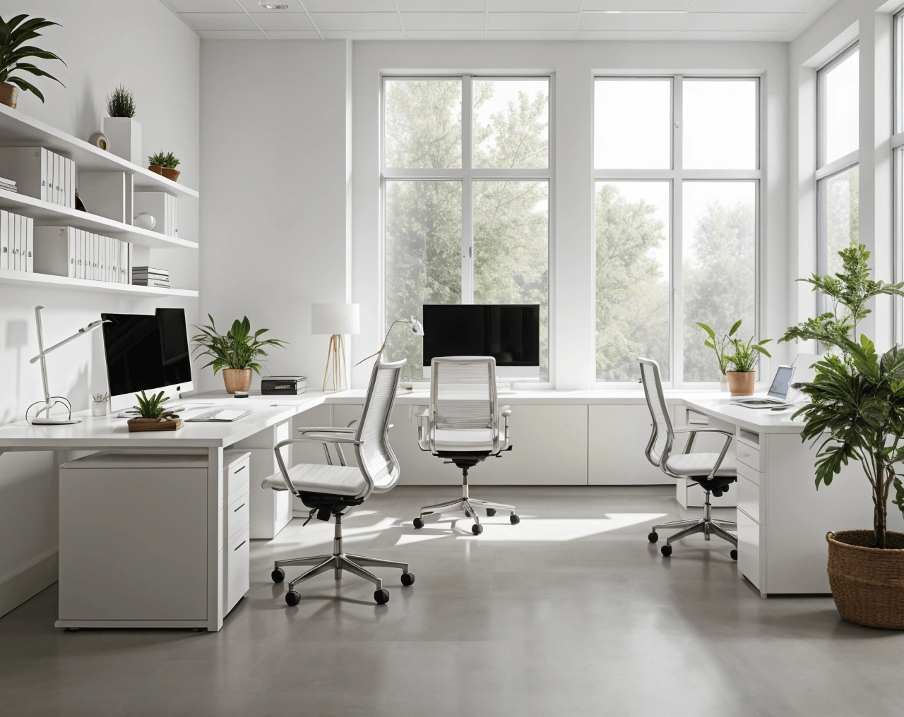 Minimal AI Office Design