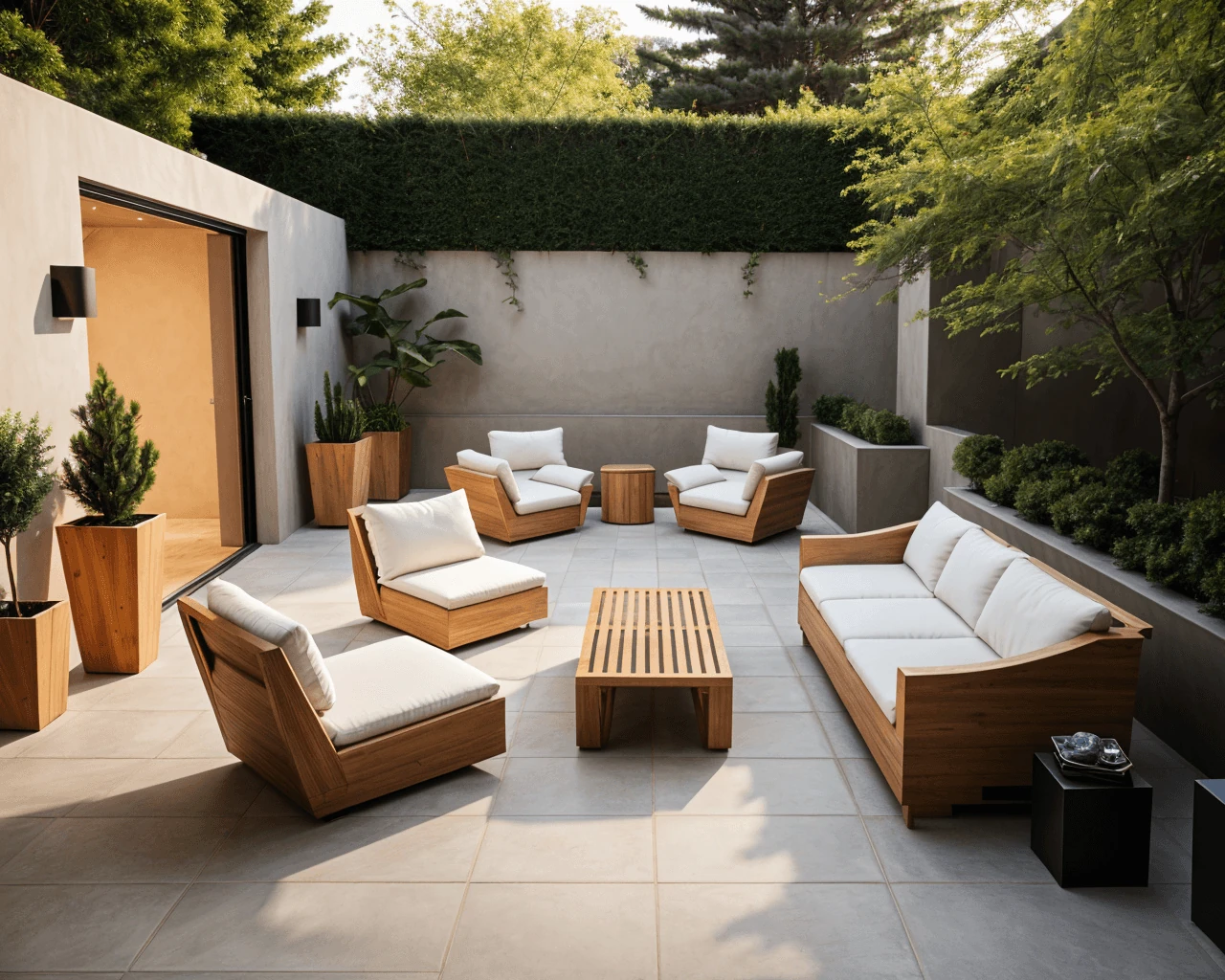 Japandi AI Outdoor Patio Design