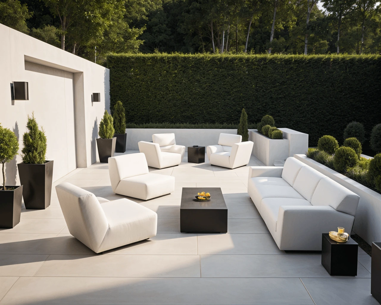 Minimal AI Outdoor Patio Design