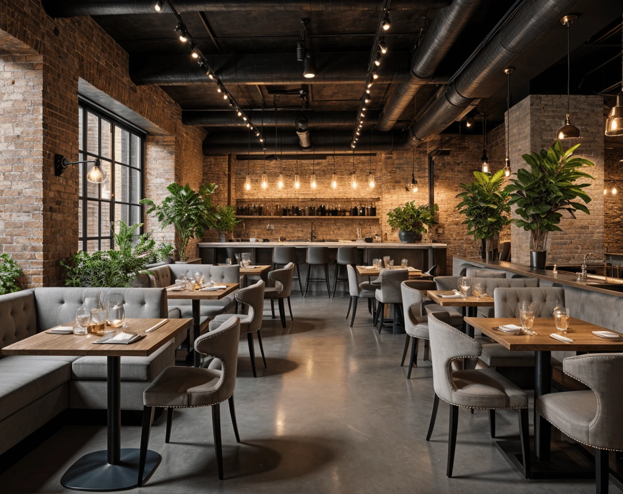 Industrial AI Restaurant Design