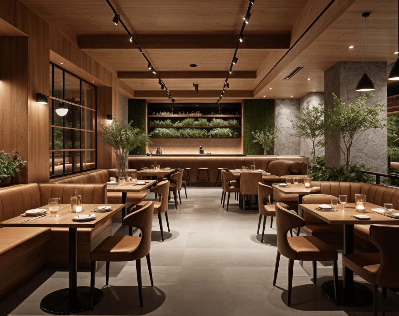 Japandi AI Restaurant Design