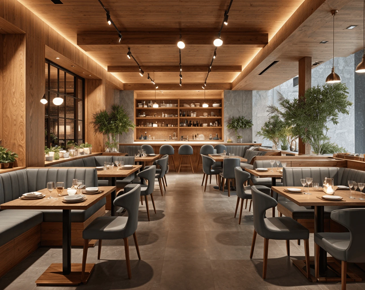 Minimal AI Restaurant Design
