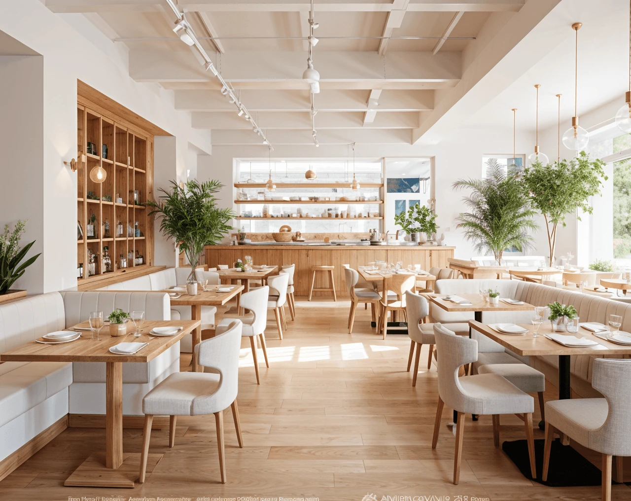 Scandinavian AI Restaurant Design