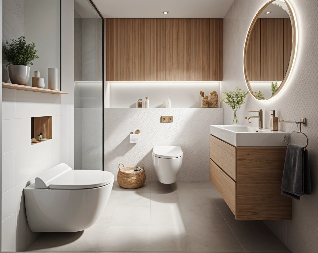 Minimal AI Toilet Design