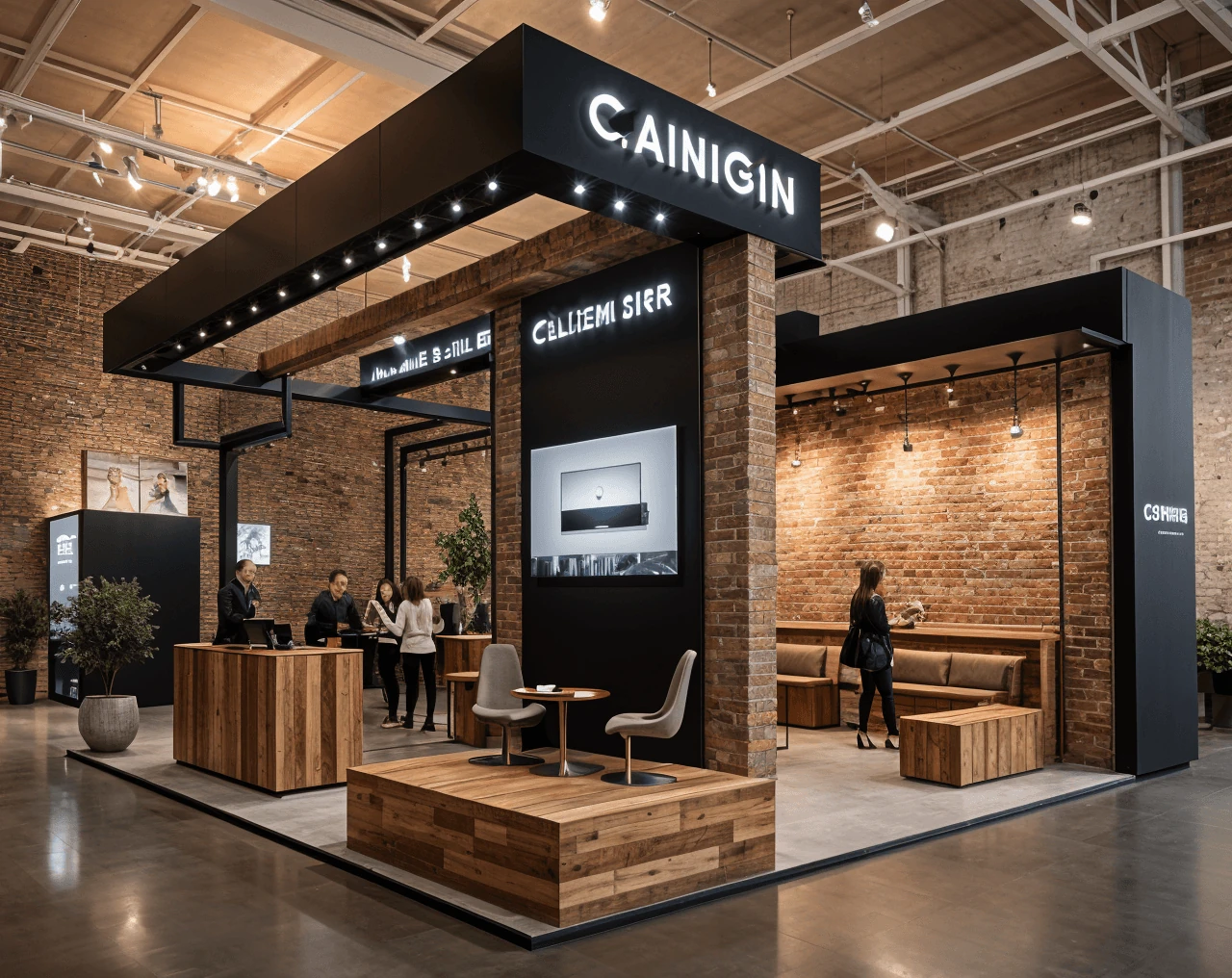 Industrial AI Trade Show Booth Design