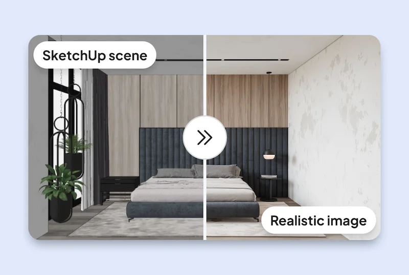 Render your SketchUp scene in minutes, not hours