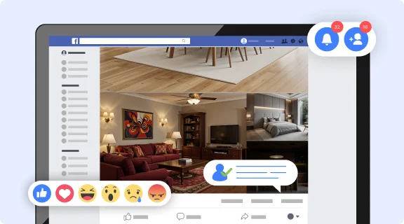 AI room design, Client Feedback in Record Time