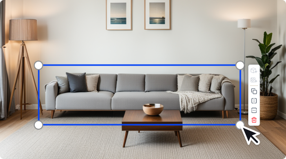 AI room design, Have Pieces of Furniture in Mind?