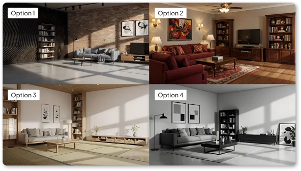 AI room design, Staging at Scale
